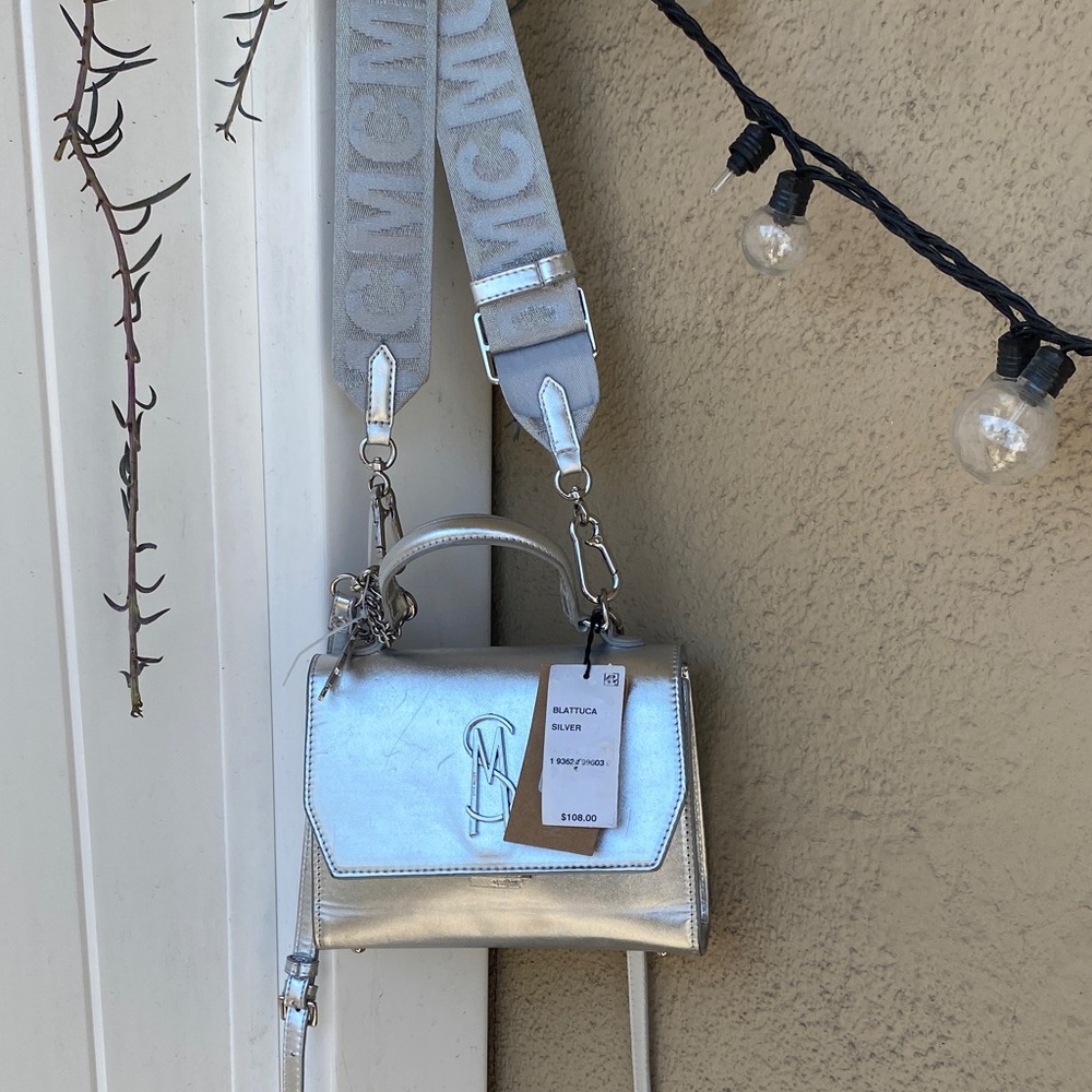 Silver Crossbody Bag